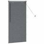 vidaXL Store de Fenêtre Gris foncé 80 x 130 cm Aluminium