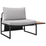 vidaXL Ensemble de salle à manger pour jardin 2 Pièces Gris clair Acier