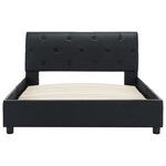 vidaXL Cadre de lit Noir Similicuir 100 x 200 cm