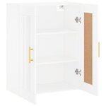 vidaXL Armoire murale blanc 69 5x34x90 cm bois d'ingénierie