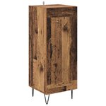 vidaXL Buffet Bois Ancien 34 5 x 34 x 90 cm Bois d'ingénierie et fer