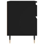 vidaXL Tables de chevet 2 Pièces noir 40x35x50 cm bois d’ingénierie