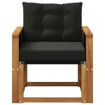 vidaXL Sofa de milieu extérieur Bois d'Acacia Massif Naturel
