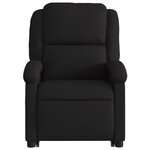 vidaXL Fauteuil inclinable noir tissu