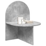 vidaXL Table de chevet Gris béton 48 x 49 x 65 cm Bois d’ingénierie