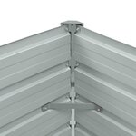 vidaXL Lit surélevé de jardin Marron 100x40x45 cm Acier galvanisé