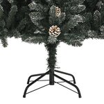 vidaXL Sapin de Noël artificiel avec support Vert 120 cm PVC