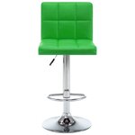 vidaXL Tabourets de bar lot de 2 vert similicuir