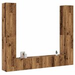 vidaXL Meubles TV muraux 6 Pièces vieux bois bois d'ingénierie