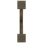 vidaXL Pieds de table à manger en forme de X  2 pièces  acier naturel  57 x (72-73) cm