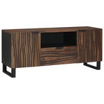 vidaXL Meuble TV - 105 x 33 5 x 46 cm  fait en bois de mangue massif.