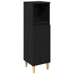 Ensemble de meubles de salle de bain 3 pièces vidaXL Chêne noir Bois d'ingénierie