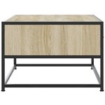 vidaXL Table basse chêne sonoma 100x50x35cm bois d'ingénierie et métal