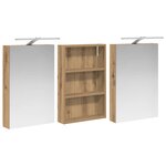 vidaXL Ensemble de Meubles de Salle de Bain 3 Pièces 120 x 10 5 x 60 5 cm