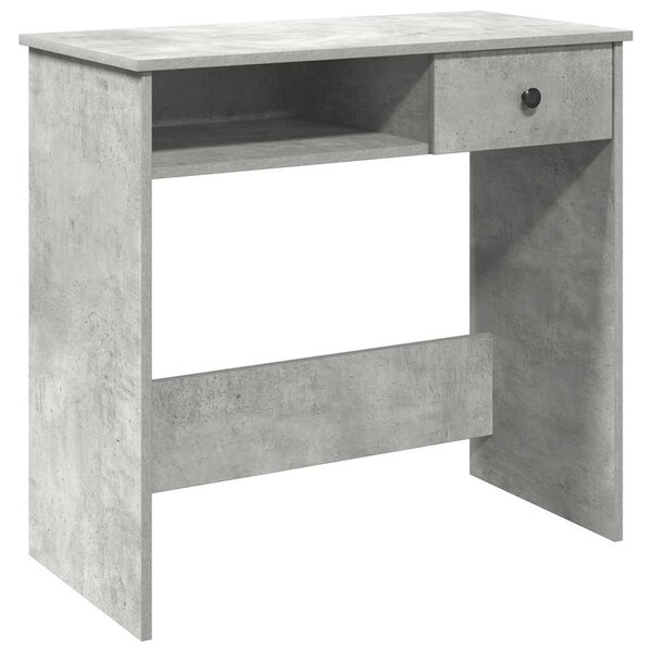 vidaXL Bureau Gris béton 80x40x75 cm Aggloméré