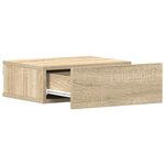 vidaXL Tables de chevet flottantes 2 Pièces Chêne sonoma Bois ingénierie