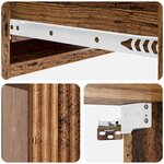 vidaXL Table d'appoint murale 59 x 34 5 x 17 cm Bois d'ingénierie