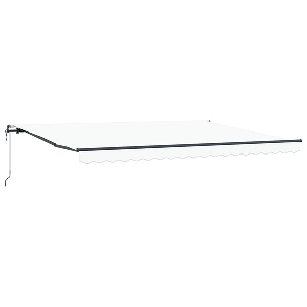 Auvent automatique rétractable vidaXL Blanc 450x350 cm