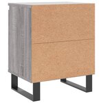 vidaXL Tables de chevet 2 Pièces sonoma gris 40x30x50cm bois d'ingénierie