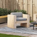 vidaXL Canapé de jardin 79x60x62 cm bois de pin massif