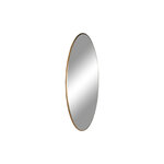 Miroir rond en acier avec cadre en aspect laiton Ø 40 cm