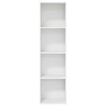 vidaXL Bibliothèque blanc 40x30x152 cm bois d'ingénierie