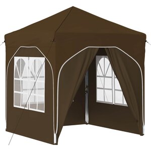vidaXL Tente de fête pop-up 192 x 192 x 245 cm Taupe