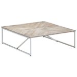 vidaXL Table basse 110x110x36 cm Bois de manguier solide