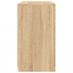 vidaXL Buffet avec lumières LED chêne sonoma 123x37x67 cm