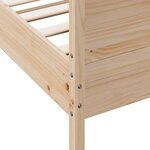 vidaXL Cadre de lit sans matelas 150x200 cm bois de pin massif