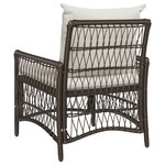 vidaXL Fauteuil de jardin avec coussins Marron 60x70x78 cm en poly rattan