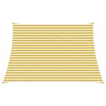 vidaXL Voile d'ombre Jaune et blanc 3 / 4 x 3 m HDPE