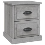 vidaXL Table de chevet sonoma gris 39x39x47 5 cm bois d'ingénierie