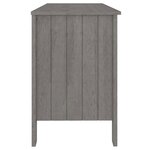 Bureau table poste de travail meuble d'ordinateur informatique étude HAMAR clair 113 x 50 x 75 cm bois massif de pin gris 02_0023853