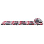 vidaXL Damier avec oreiller 2 Pièces Motif carreaux rouges