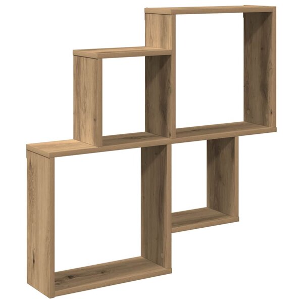 vidaXL Étagère murale chêne artisanal 80x15x78 5 cm bois d'ingénierie