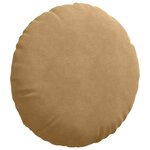 vidaXL Coussins de siège 2 Pièces Marron Ø 40 x 13 cm Velours