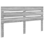 vidaXL Cadre de lit Gris Sonoma 160 x 200 cm Bois de pin massif