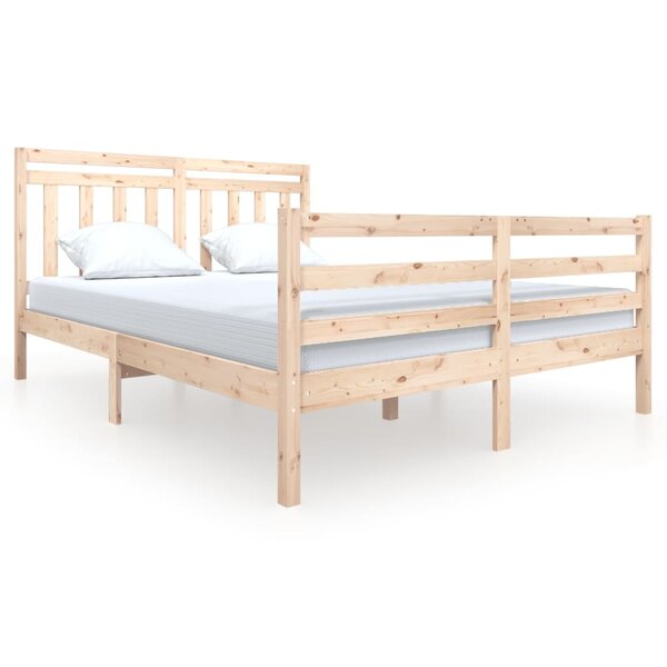 vidaXL Cadre de lit sans matelas bois massif