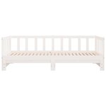 vidaXL Lit coulissant sans matelas blanc 2x(90x190) cm
