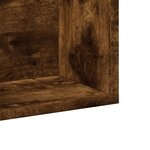 vidaXL Armoires murales 2Pièces chêne fumé 99x18x16 5cm bois d'ingénierie