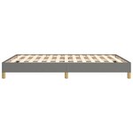 vidaXL Cadre de lit sans matelas gris foncé 160x200 cm tissu