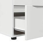 vidaXL Armoire de rangement Blanc brillant 60 x 48 x 57 cm