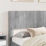 vidaXL Cadre de lit avec rangement et tête de lit Sonoma gris