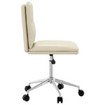 vidaXL Chaises à manger lot de 6 crème similicuir