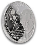 Monnaie MOZART Behind the Masterpiece 1 Oz Argent 2$ Niue 2026 (PRÉCOMMANDE)