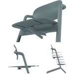 Chaise haute évolutive - Bleu - Réglable en hauteur et en profondeur
