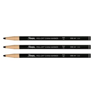 Marqueur Polyvalent China Marker Pointe Fine 2 mm Noir x 3 SHARPIE