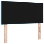 Tête de lit capitonnée bleu foncé 80 cm en velours