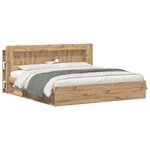 vidaXL Cabinet de Tête de Lit Chêne artisanal 180 cm Bois d’ingénierie